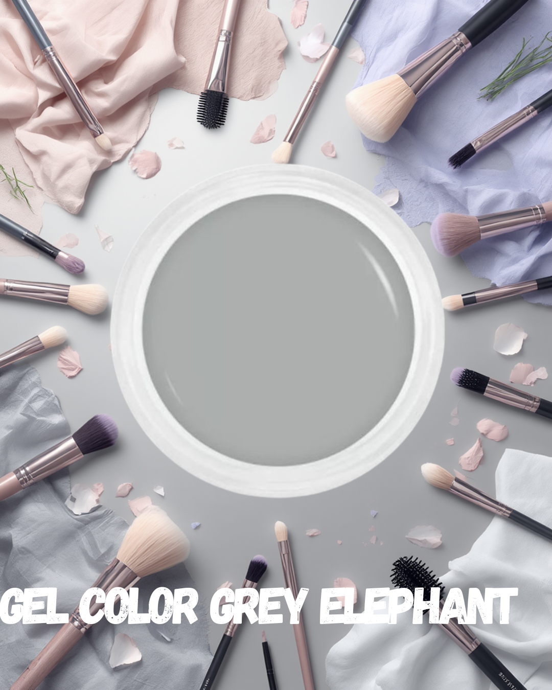 Gel Color Grey Elefhant PurnimaNails™ - 5ml