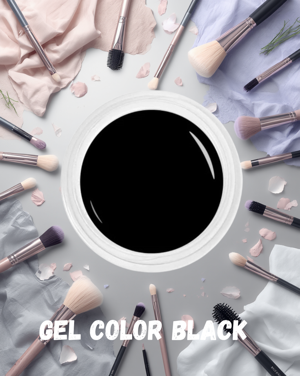 Gel Color Black PurnimaNails™ - 5ml