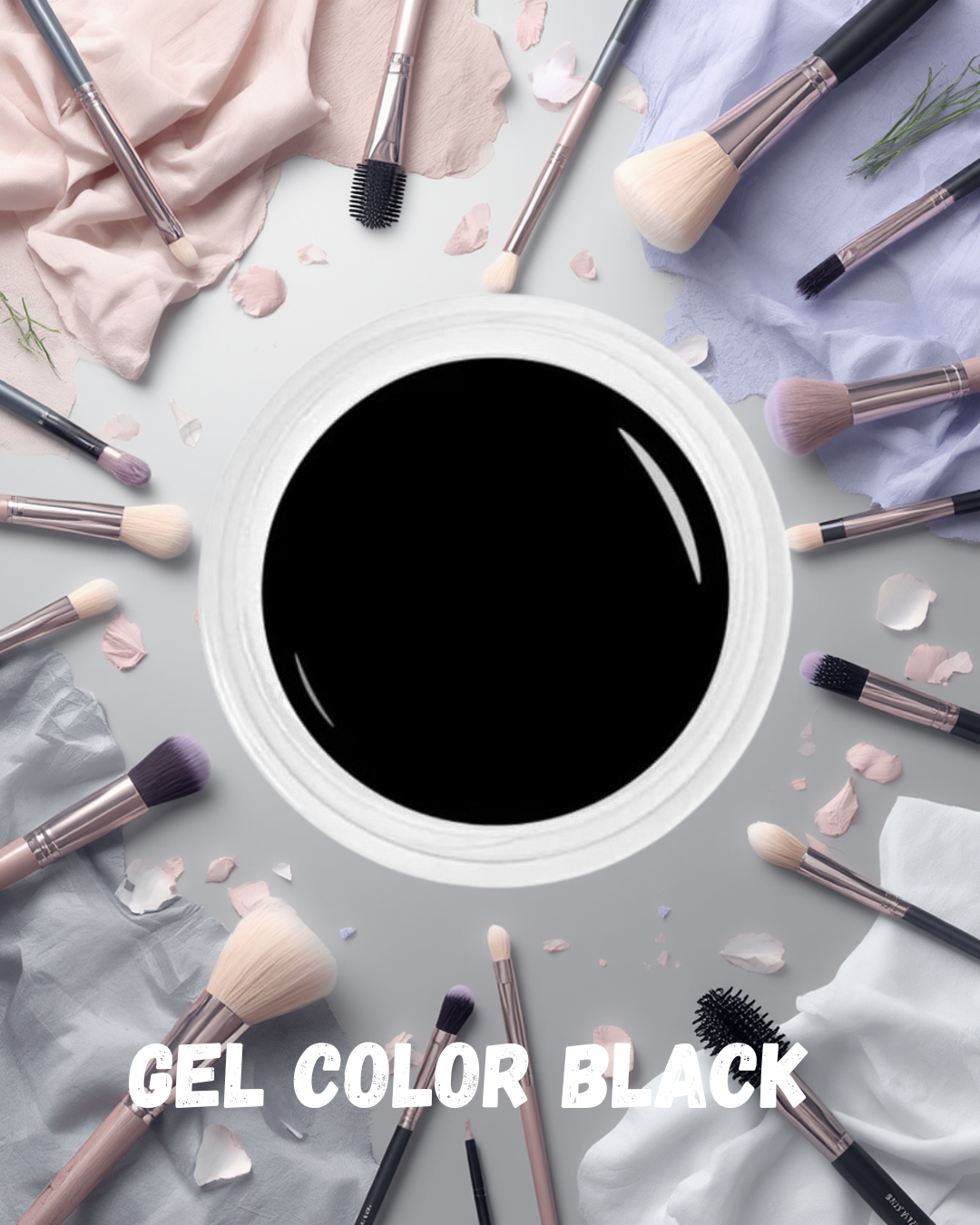 Gel Color Black PurnimaNails™ - 5ml